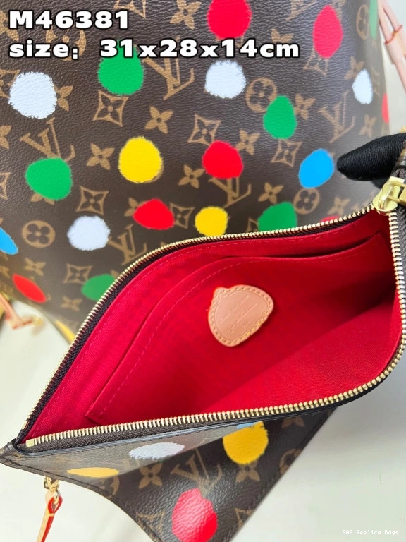 Aaa replica bags MM LOUIS YK NEVERFULL VUITTON x 0727